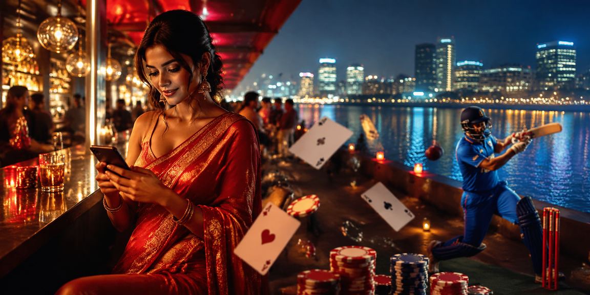 Indian cricket fans engaging in Aviator game on mobile during matches